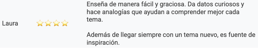 Testimonio de newsletter de Claudia María Ramírez