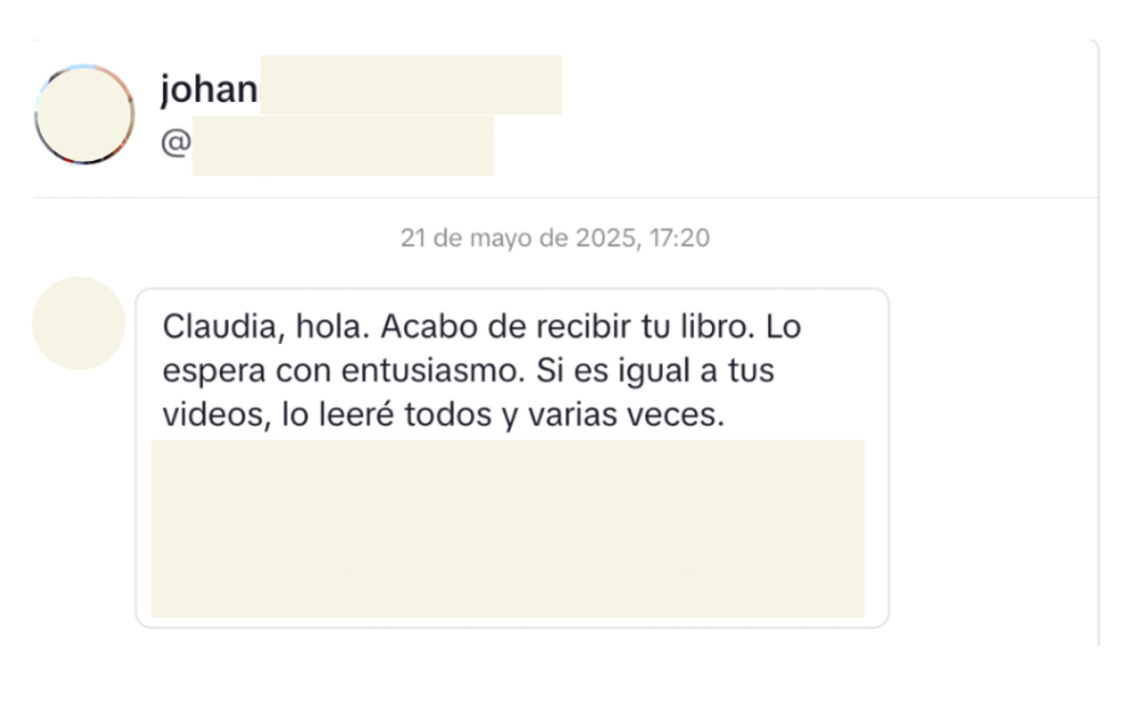 Testimonio libro de Claudia María Ramírez, Comunica, y triunfarás