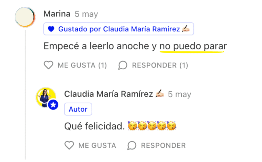 Comunica, y triunfarás, libro de Claudia María Ramírez, testimonio