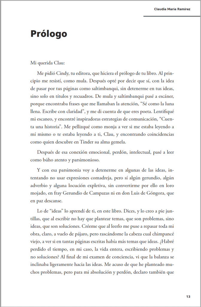 El libro para escribir mejor, Comunica, y triunfarás, Prólogo de Fernando Ávila_1